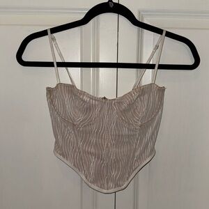White Fox Corset Top XS